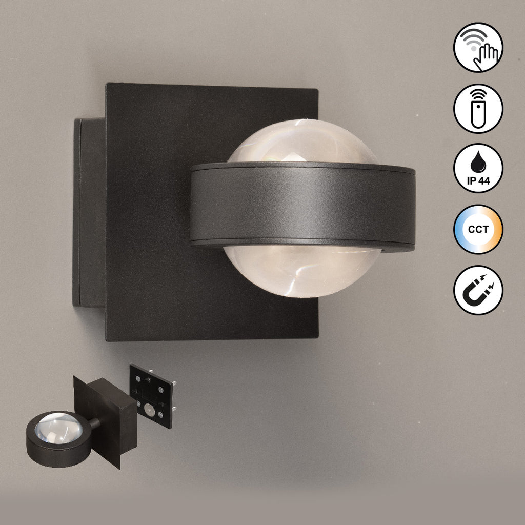 MAGNETIC PRO Akku-Wandleuchte Glaskugel