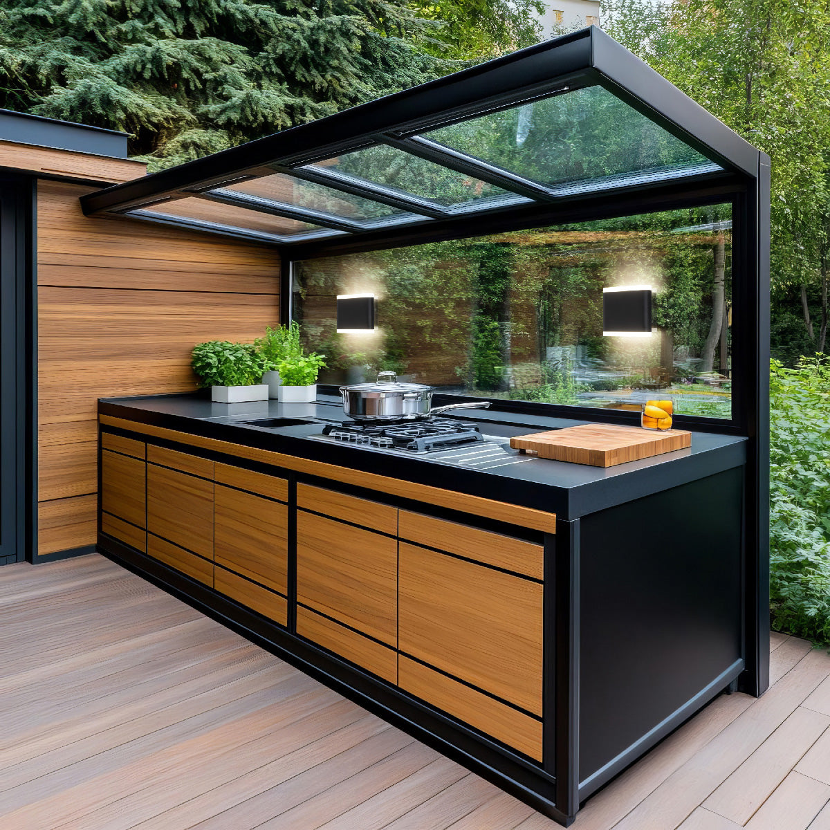 MAGNETIC PRO Akku-Wandleuchte sandschwarz Acryl satiniert