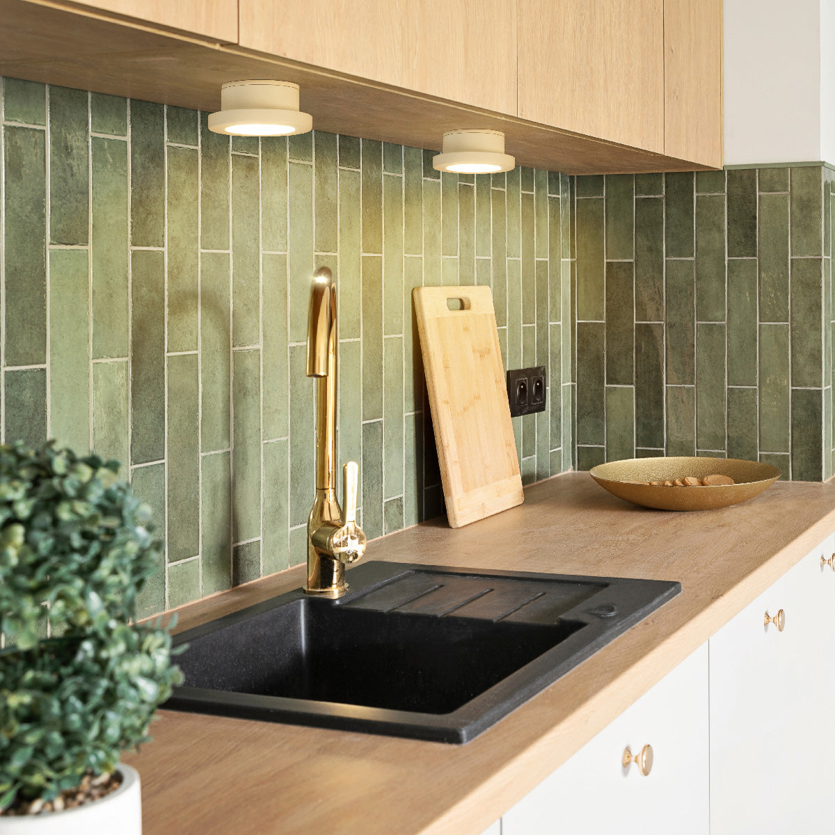 MAGNETIC PRO Akku-Wand-Unterbauleuchte kreisförmig sandbeige