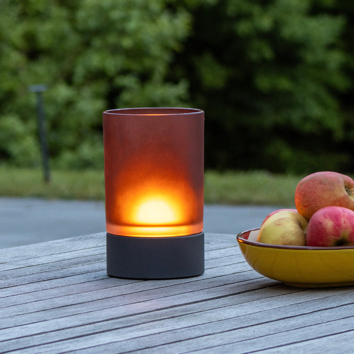 ARIVA PRO Akku-Windlicht satiniert (groß)
