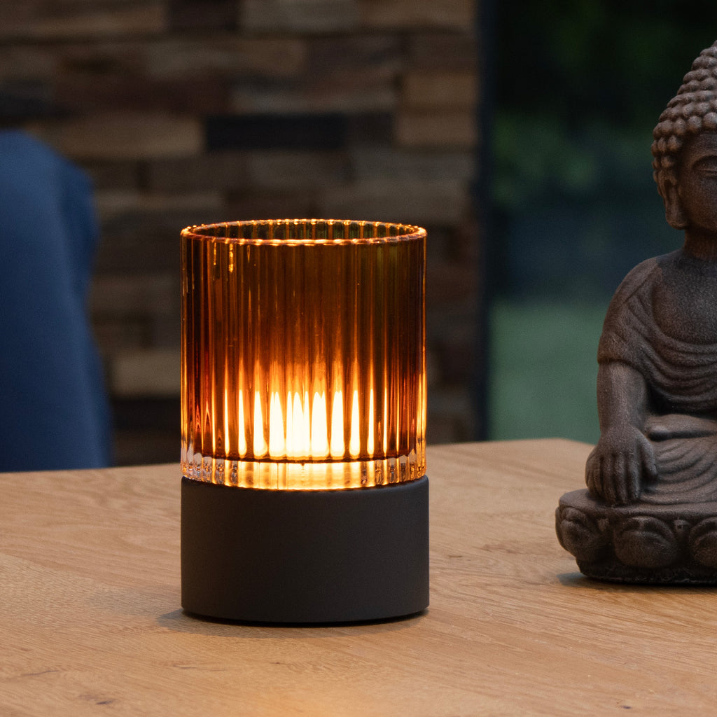 ARIVA PRO Akku-Windlicht gerillt (klein)