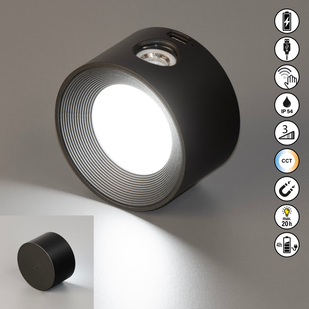MIX & MATCH 1 Strahler schwarz einstellbare Lichtfarbe