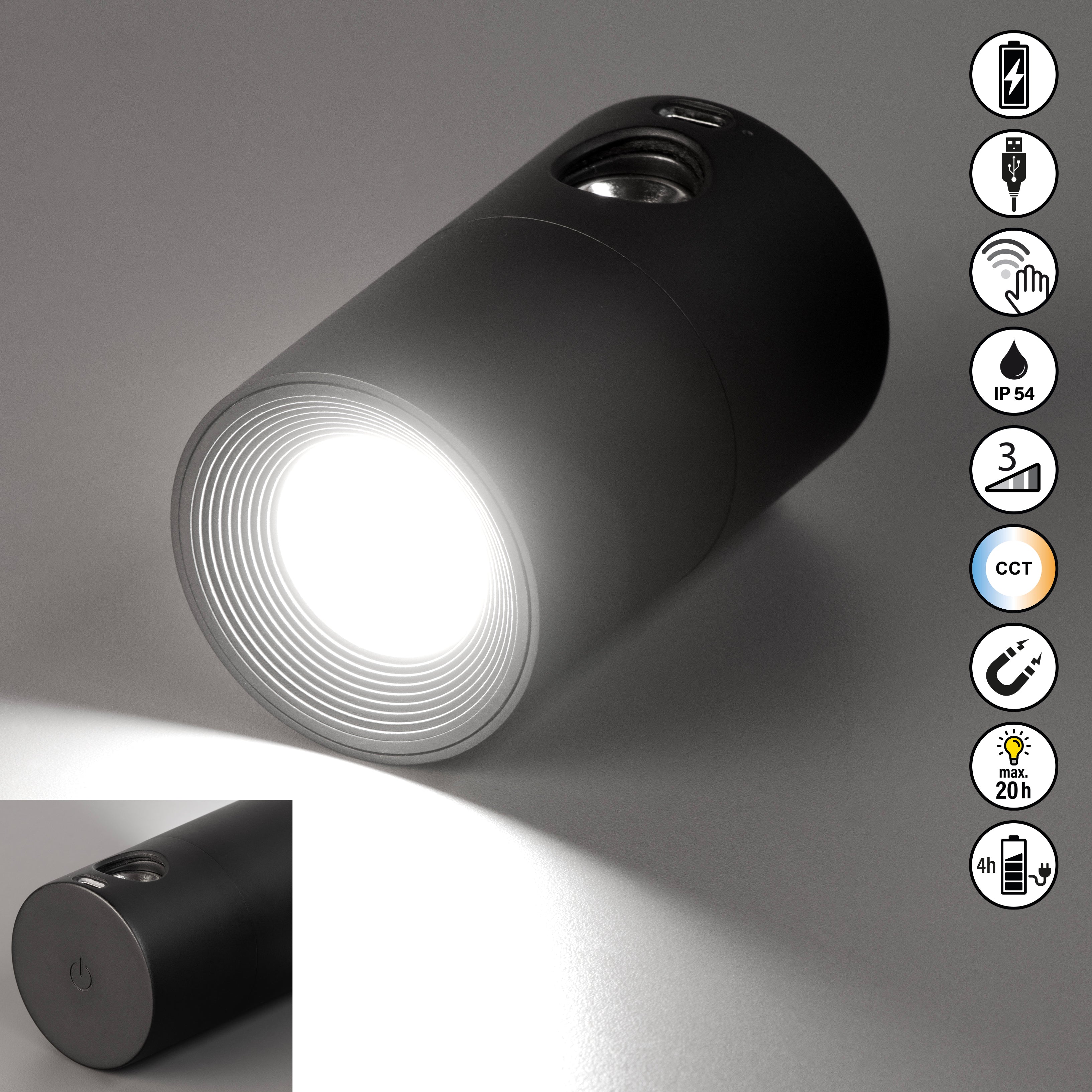 MIX & MATCH 1 Strahler schwarz einstellbare Lichtfarbe